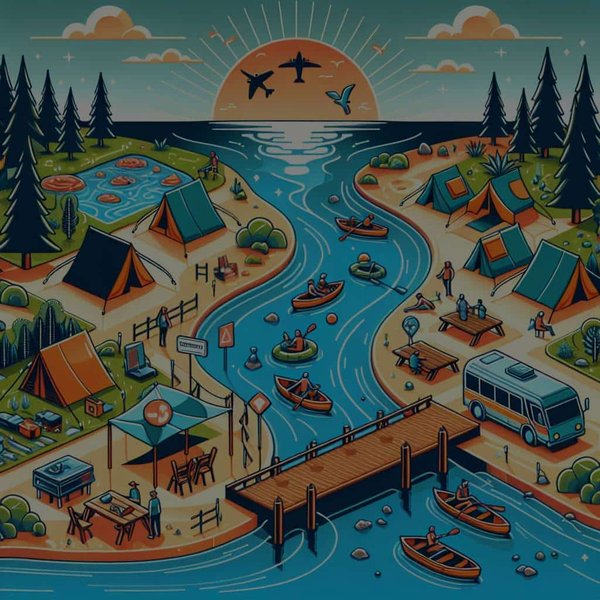 Quels sont les avantages du camping fluvial et comment assurer la sécurité des campeurs?